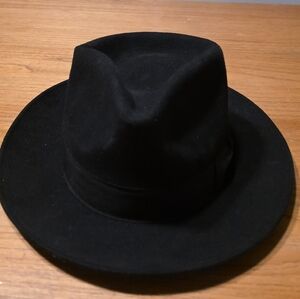 Ferrecci Black Fedora Hat